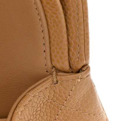 Chanel Caviar Quilted Medium Double Flap Beige 11 of 14