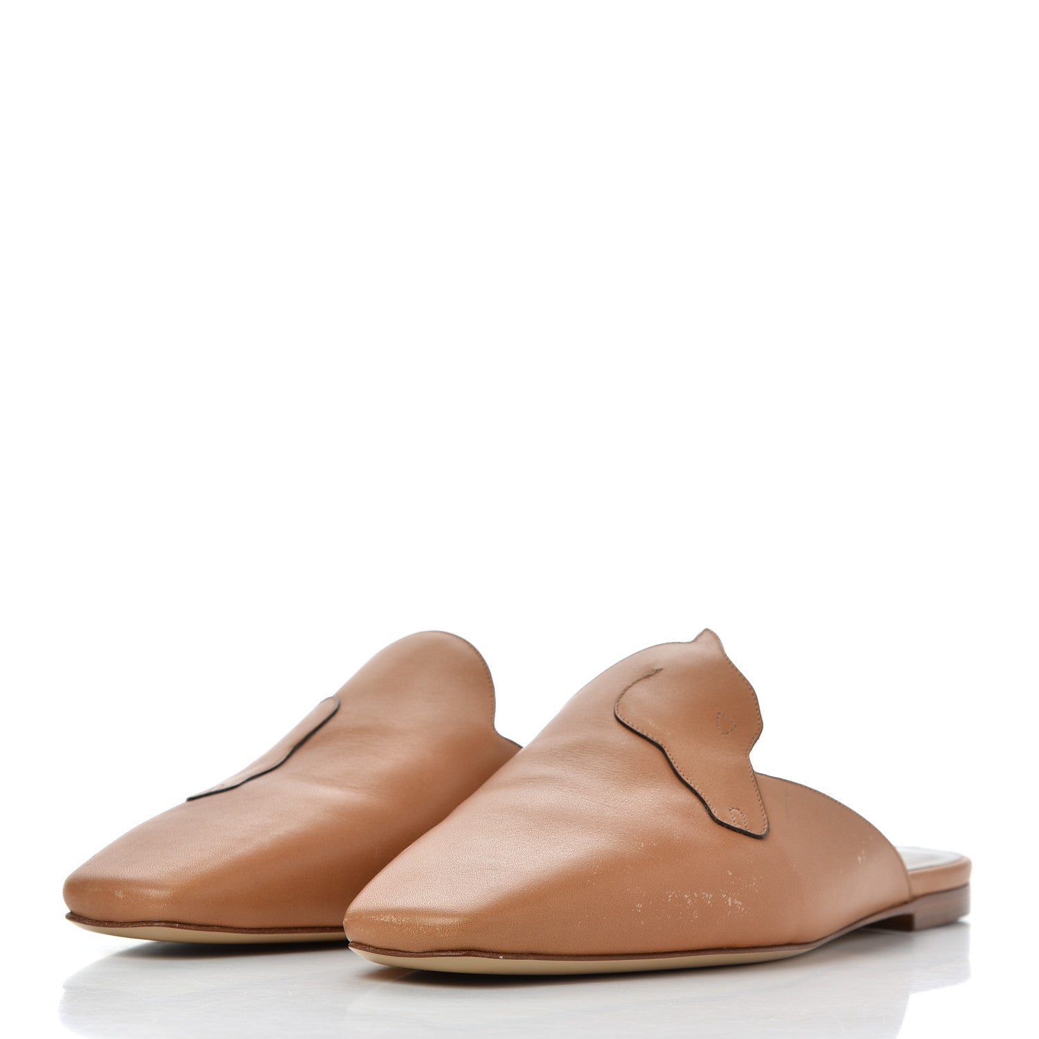 Hermes Calfskin Tangeria Mules 37 Naturel 3 of 17