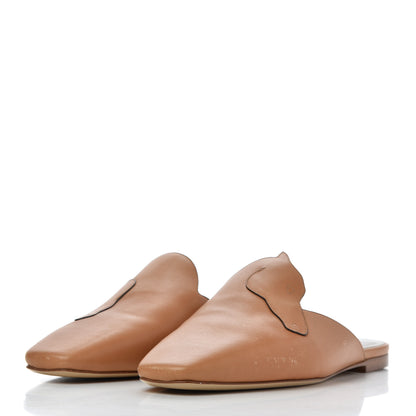 Hermes Calfskin Tangeria Mules 37 Naturel 3 of 17