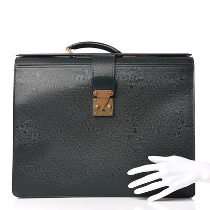 Louis Vuitton Taiga Briefcase Pilot Case Oural Epicea 2 of 12