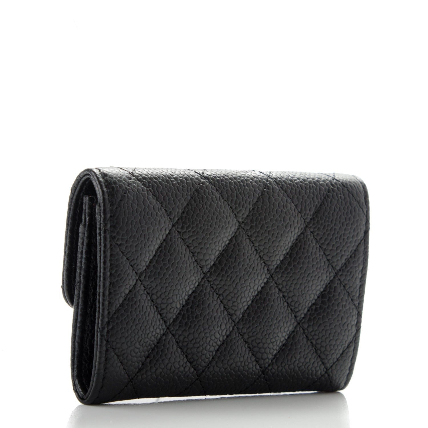 Chanel Caviar Quilted Flap Card Holder Black 3 of 8