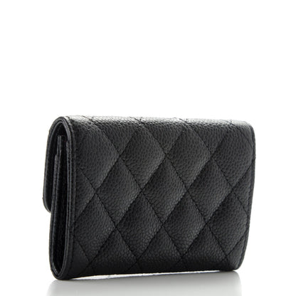 Chanel Caviar Quilted Flap Card Holder Black 3 of 8
