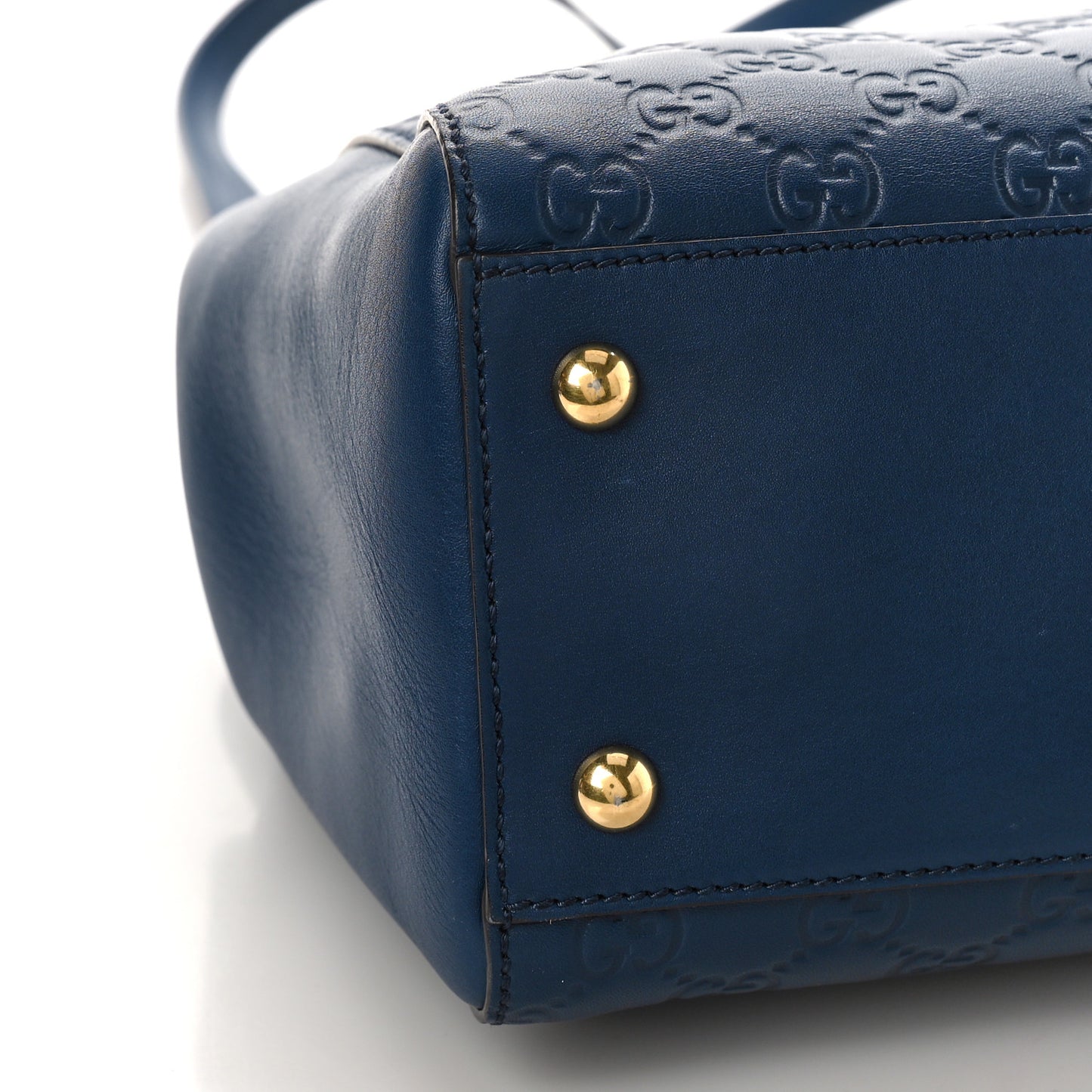 Guccissima Signature Medium Shoulder Tote Bag Blue