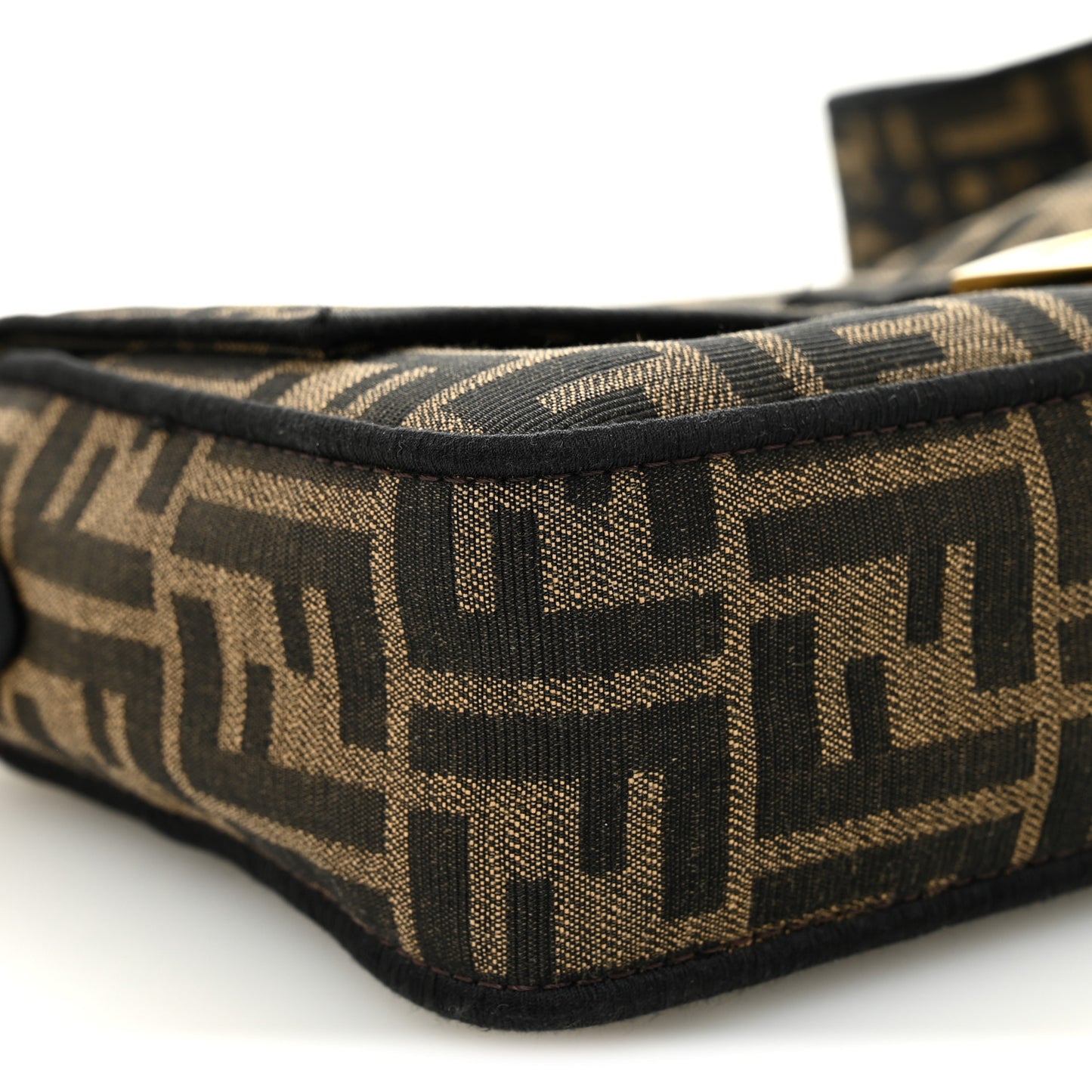 Fabric Jacquard FF 1974 Medium Baguette Tobacco Moro Black