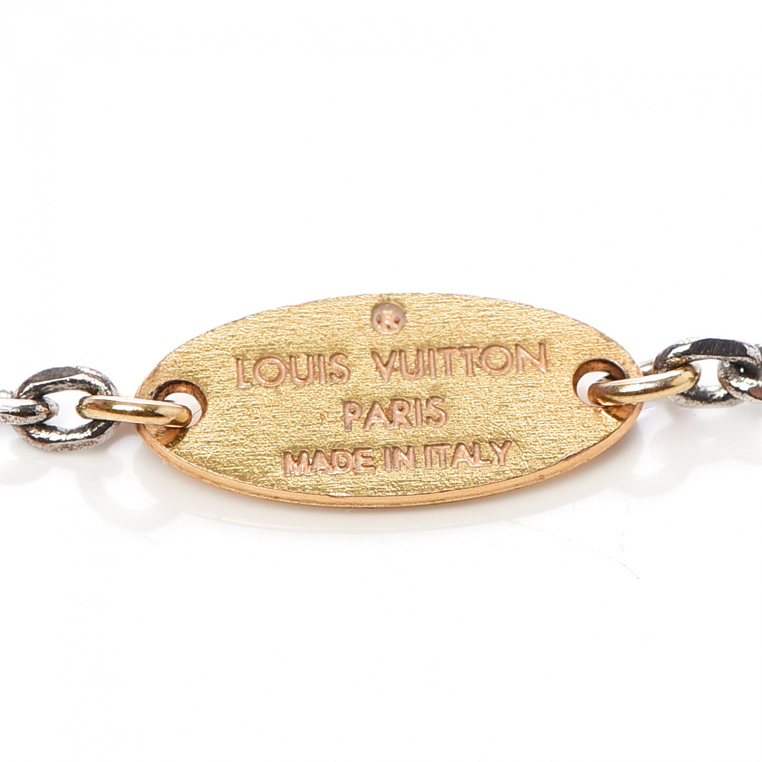 Louis Vuitton Logomania Bracelet Silver Gold 5 of 6