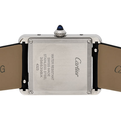 Cartier Stainless Steel Satin Diamond 25mm Must de Cartier Tank Quartz Watch 4 of 6