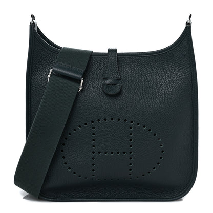 Hermes Taurillon Clemence Evelyne III PM Vert Cypress 1 of 8