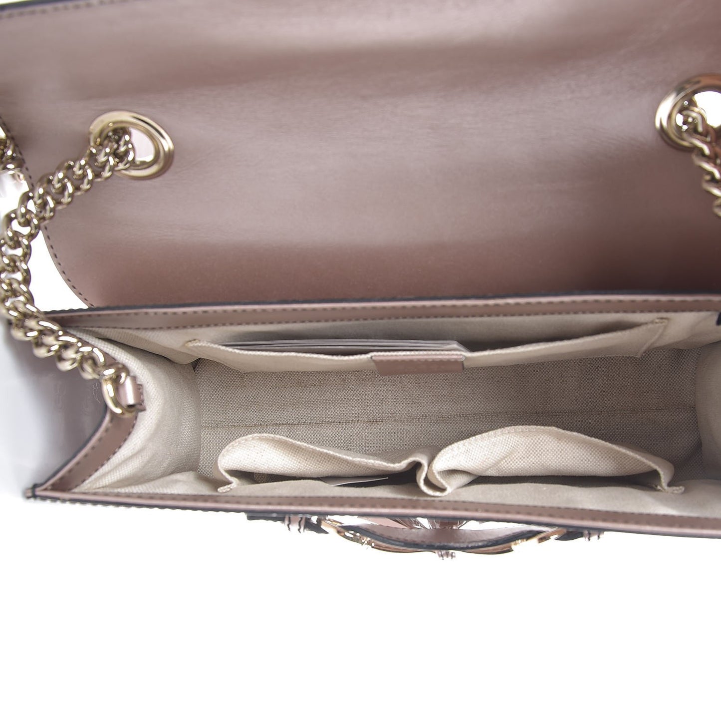 Shine Guccissima Medium Emily Chain Shoulder Bag Dark Cipria