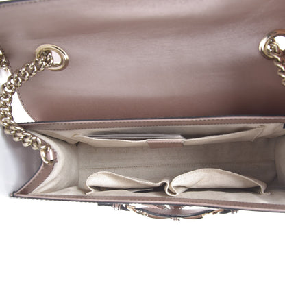 Gucci Shine Guccissima Medium Emily Chain Shoulder Bag Dark Cipria 5 of 10