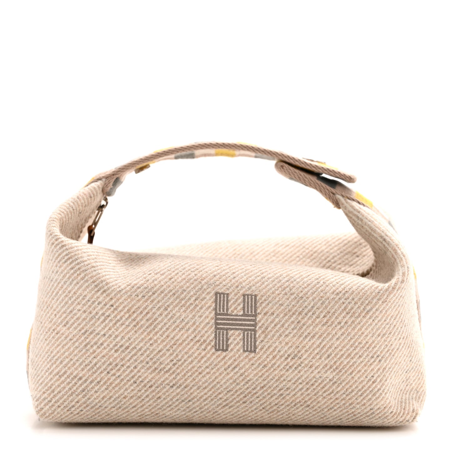 Wool Small Au Carre Bride-A-Brac Pouch Seigle