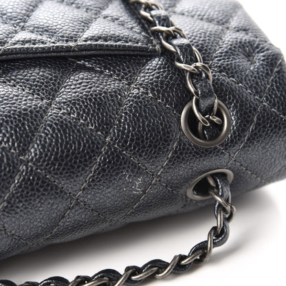 Chanel Iridescent Caviar Quilted Medium Double Flap Black 11 of 13