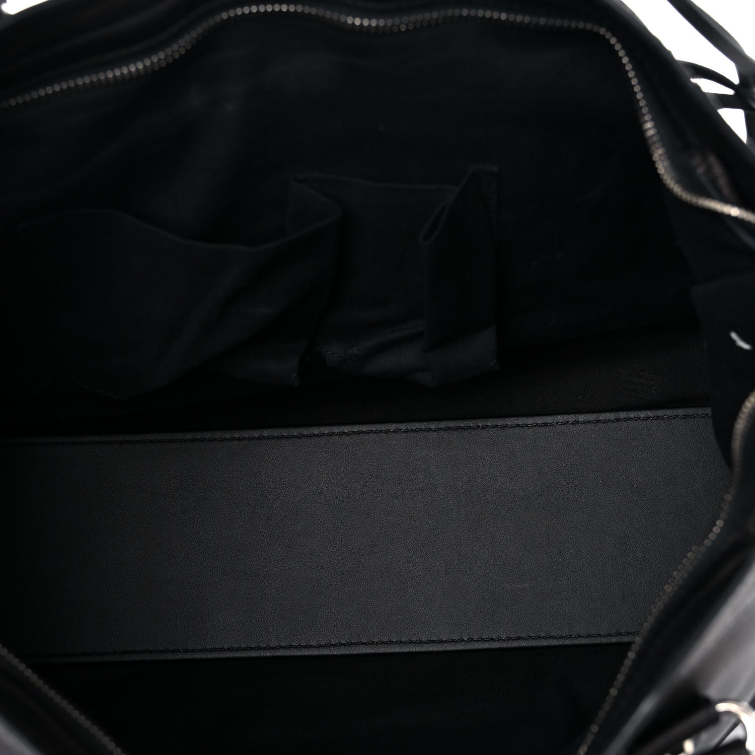 Balenciaga Calfskin Topstitch Classic Silver Hardware City Black 6 of 21