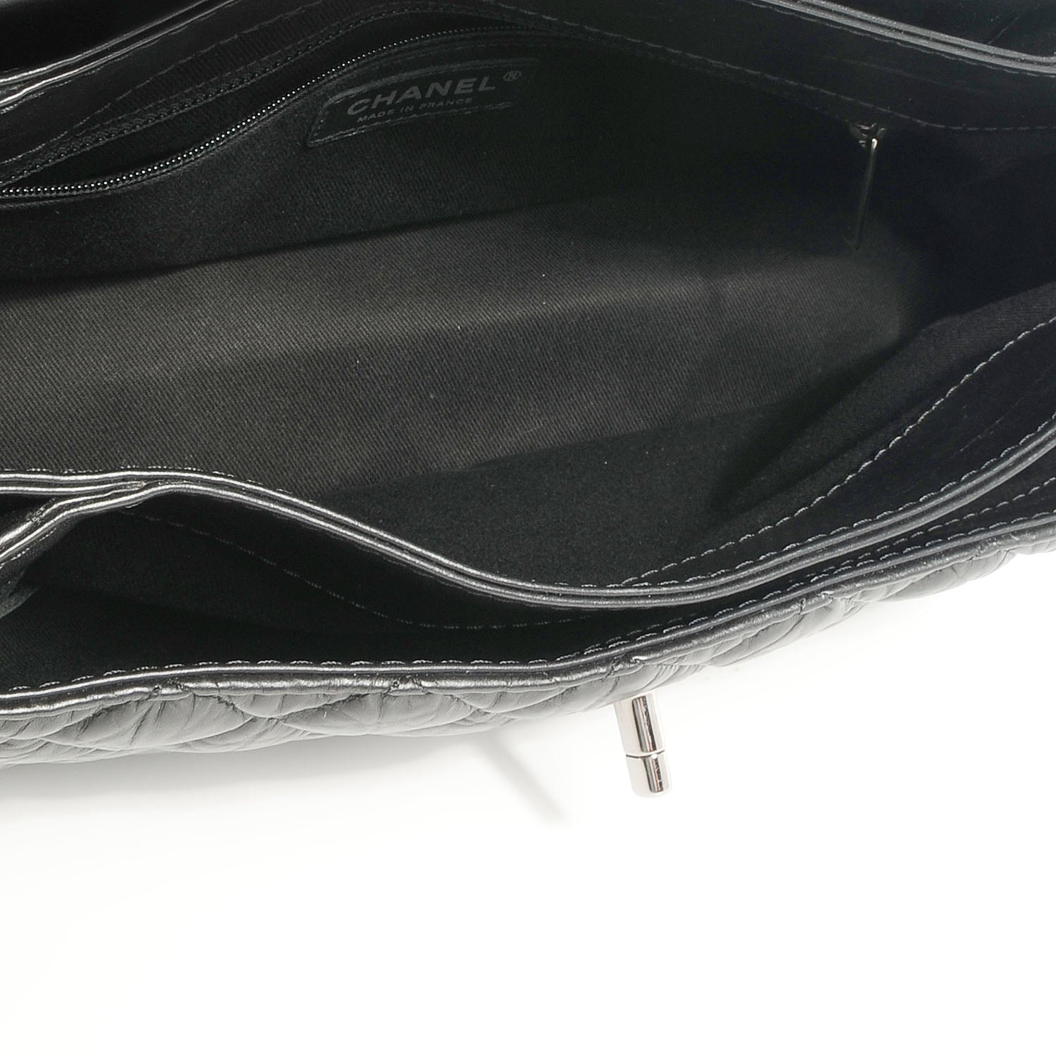 Chanel Calfskin Medium Lady Pearly Flap Black 7 of 9