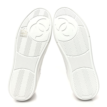Chanel Calfskin CC Womens Sneakers 39.5 White 5 of 8
