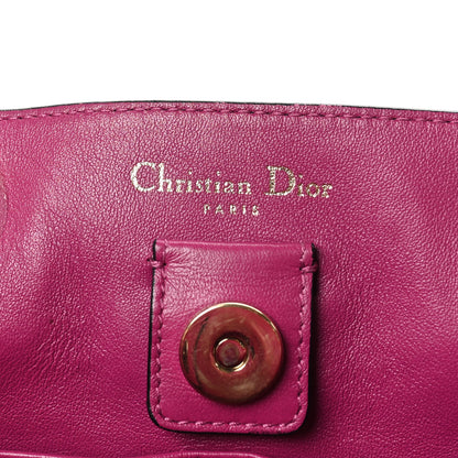 Christian Dior Bullcalf Medium Diorissimo Tote Black Rose Indien 7 of 10