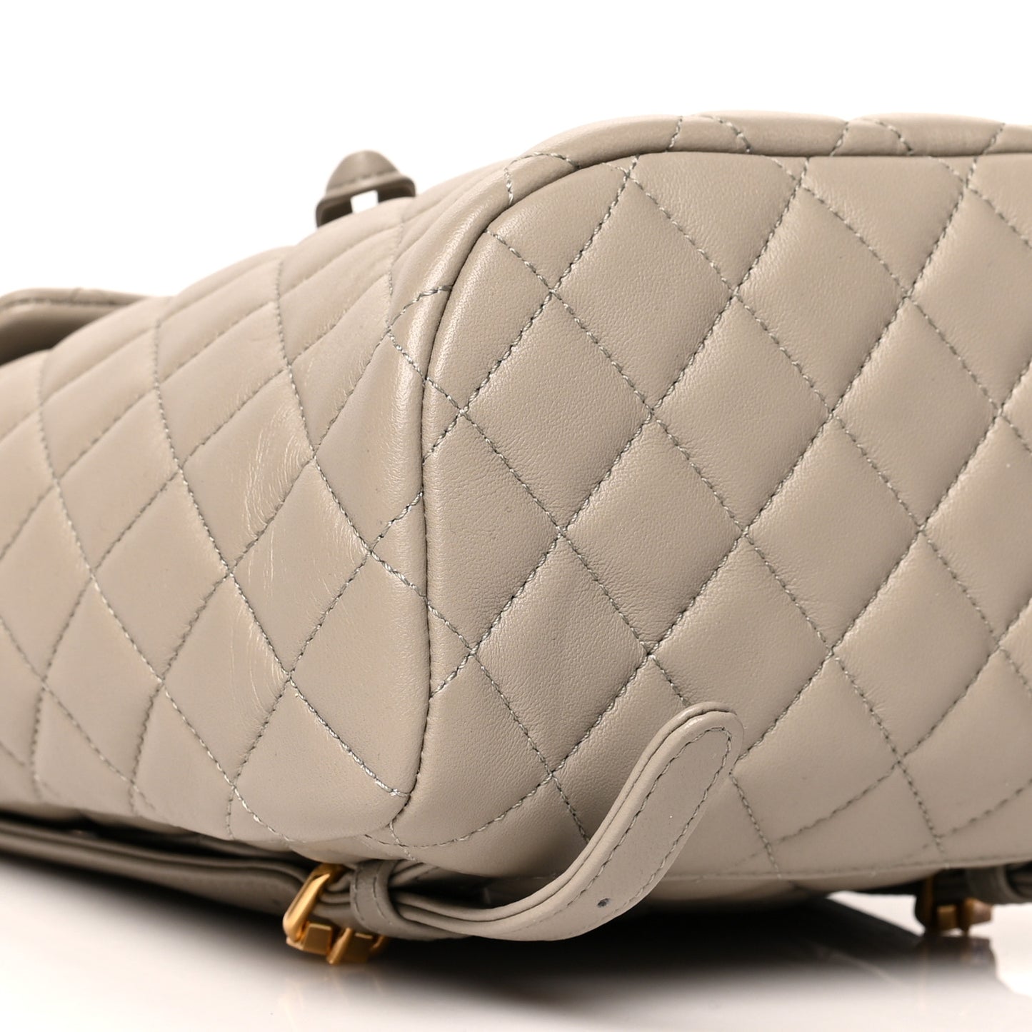 Calfskin Quilted Mini Urban Spirit Backpack Grey