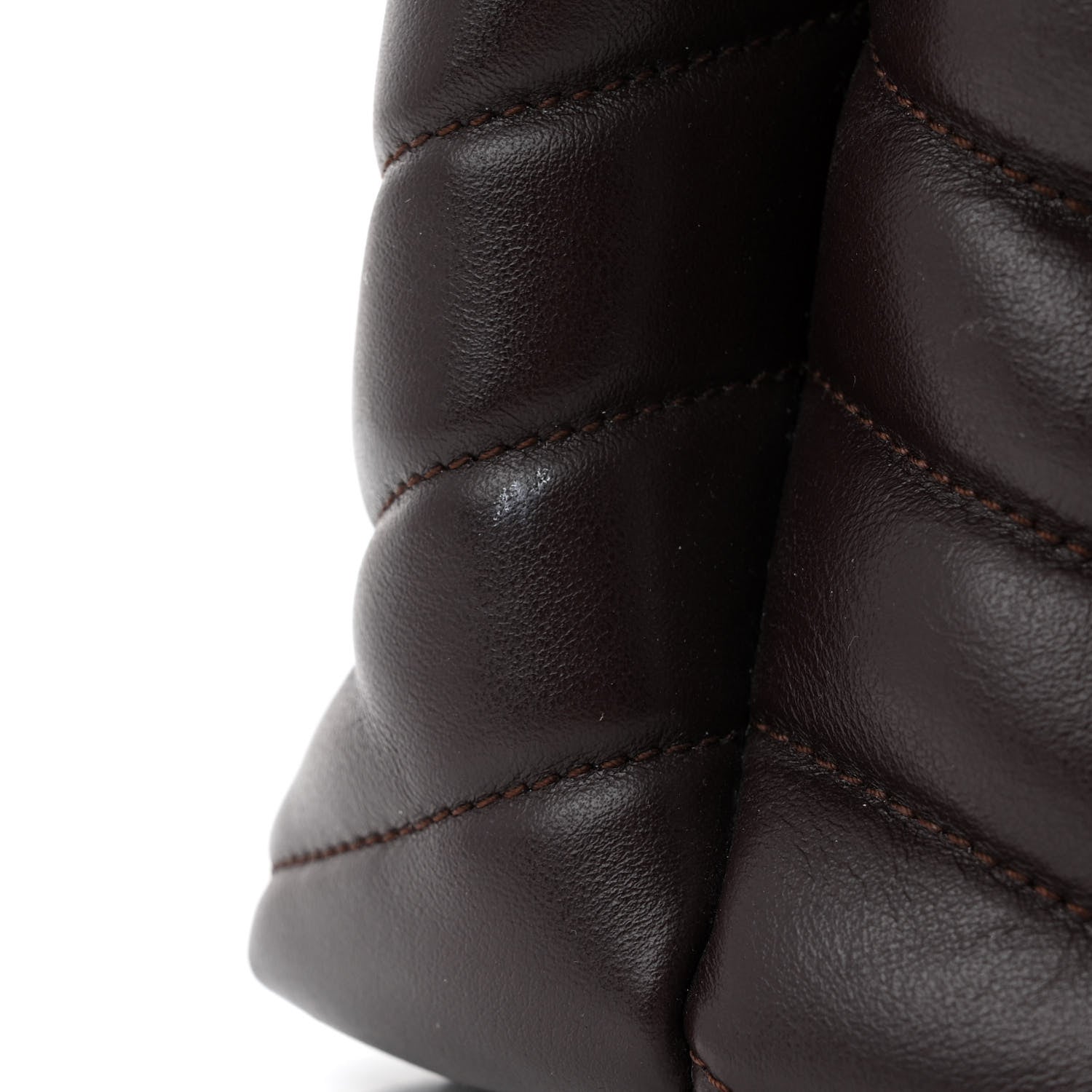Saint Laurent Calfskin Y Quilted Monogram Medium Loulou Chain Satchel Amaranto 11 of 11