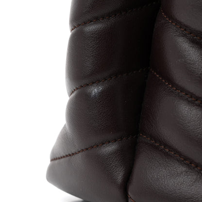 Saint Laurent Calfskin Y Quilted Monogram Medium Loulou Chain Satchel Amaranto 11 of 11