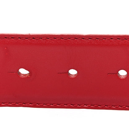 Versace Calfskin Tonal 3cm La Medusa Belt 110 44 Red 3 of 8