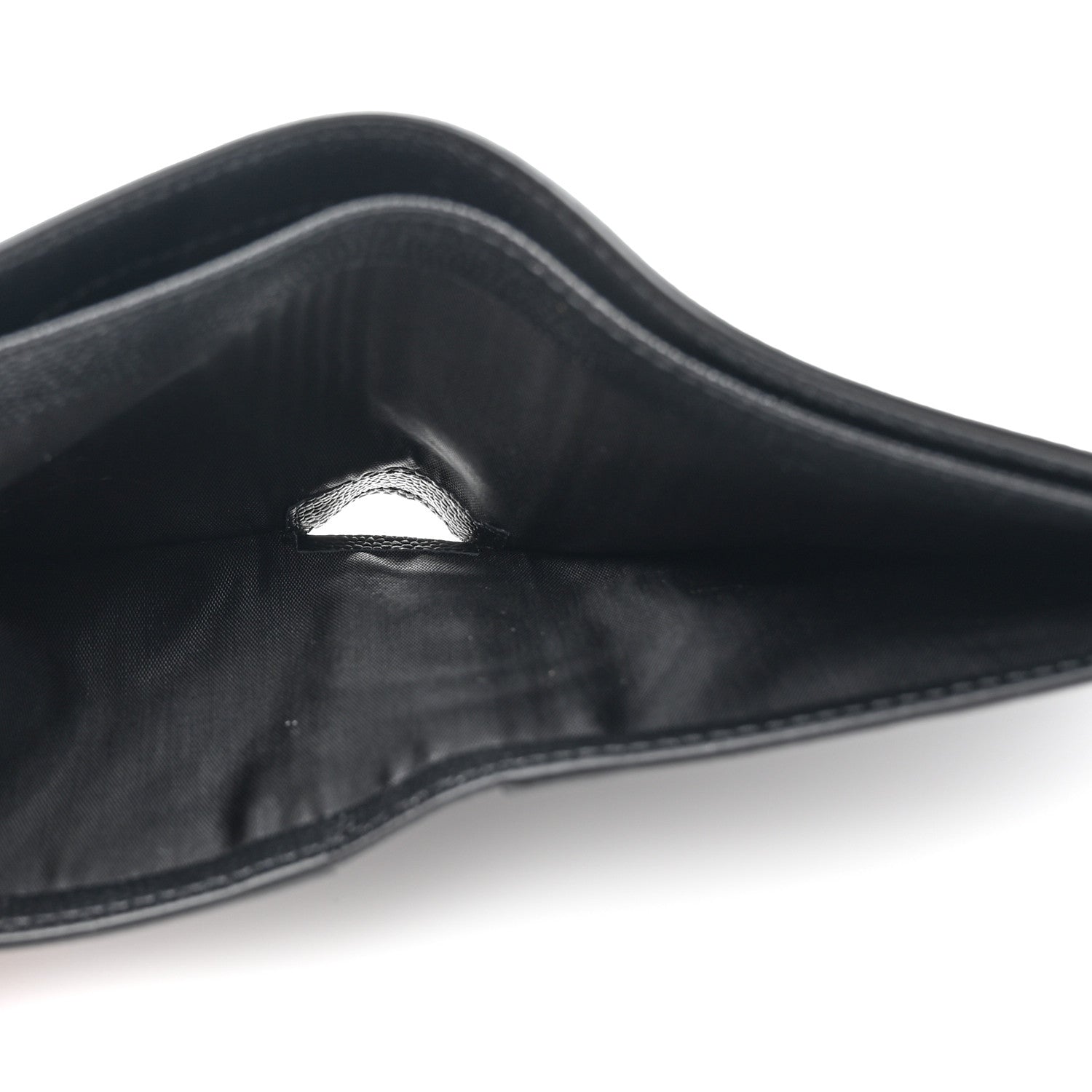 Saint Laurent Grain De Poudre Monogram Monochrome Bifold Wallet Black 7 of 10