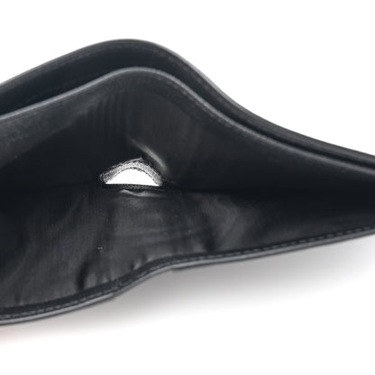 Saint Laurent Grain De Poudre Monogram Monochrome Bifold Wallet Black 7 of 10