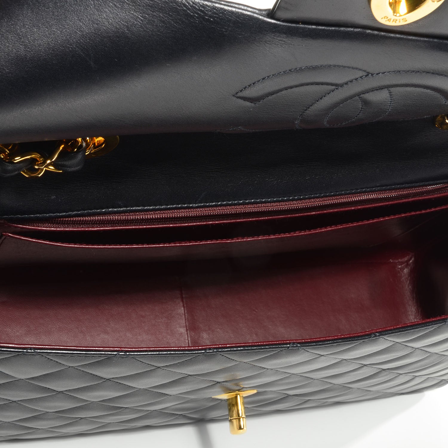 Chanel Lambskin XL Jumbo Flap Black 6 of 10