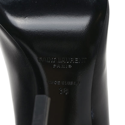 Saint Laurent Calfskin Opyum 100 Pumps 38 Black 6 of 8