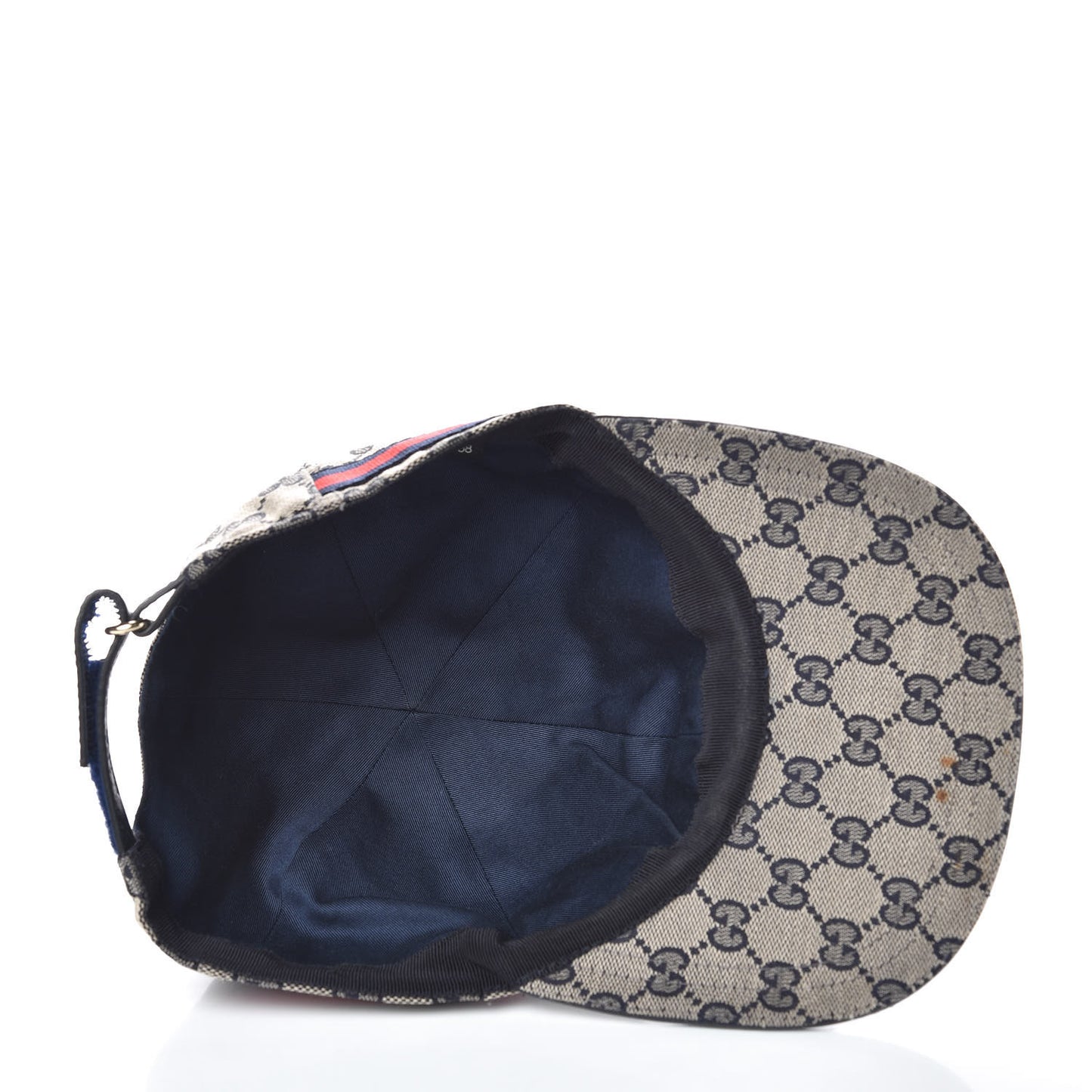 Monogram Web Baseball Hat M Beige Blue