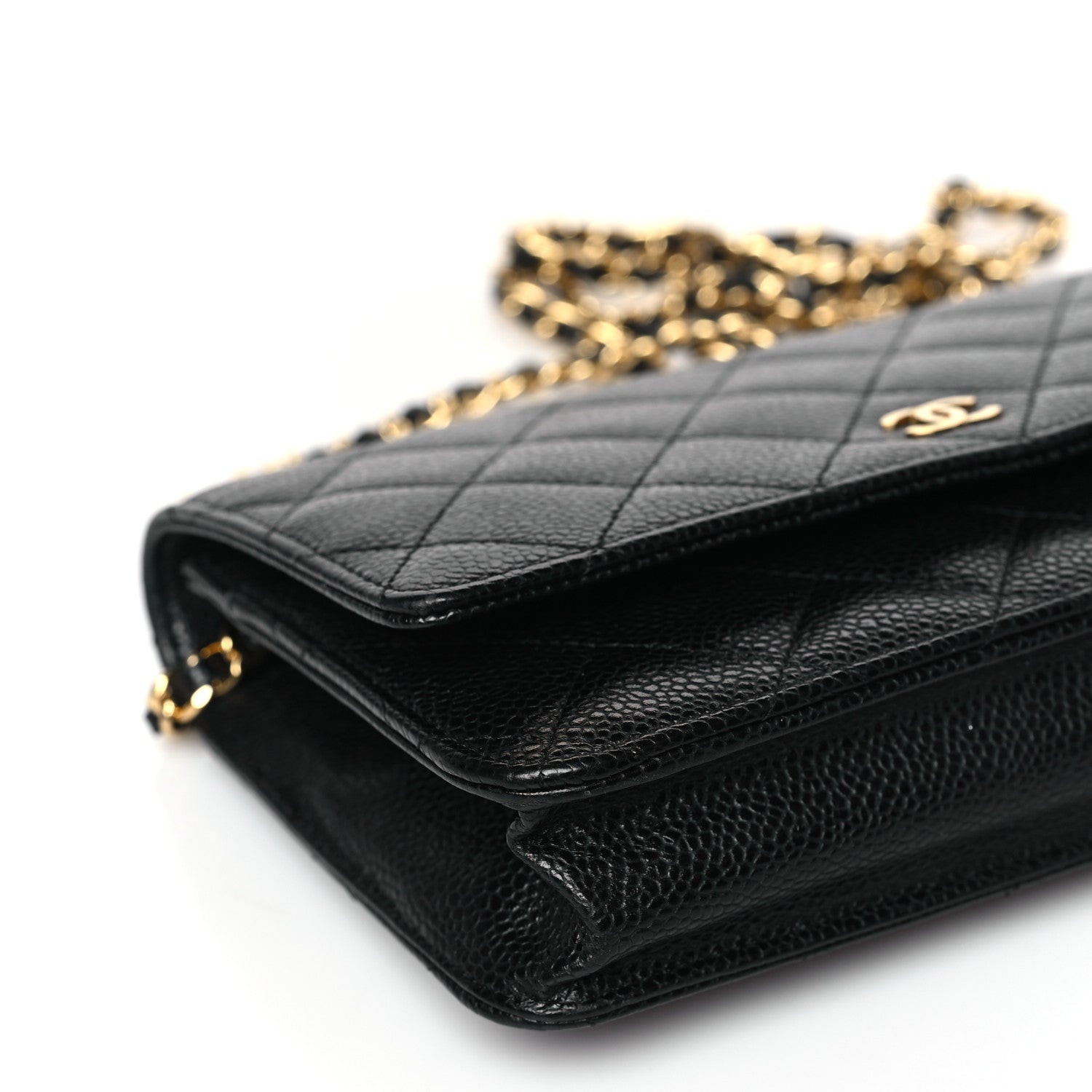 Chanel Caviar Quilted Wallet on Chain WOC Black 9 of 10