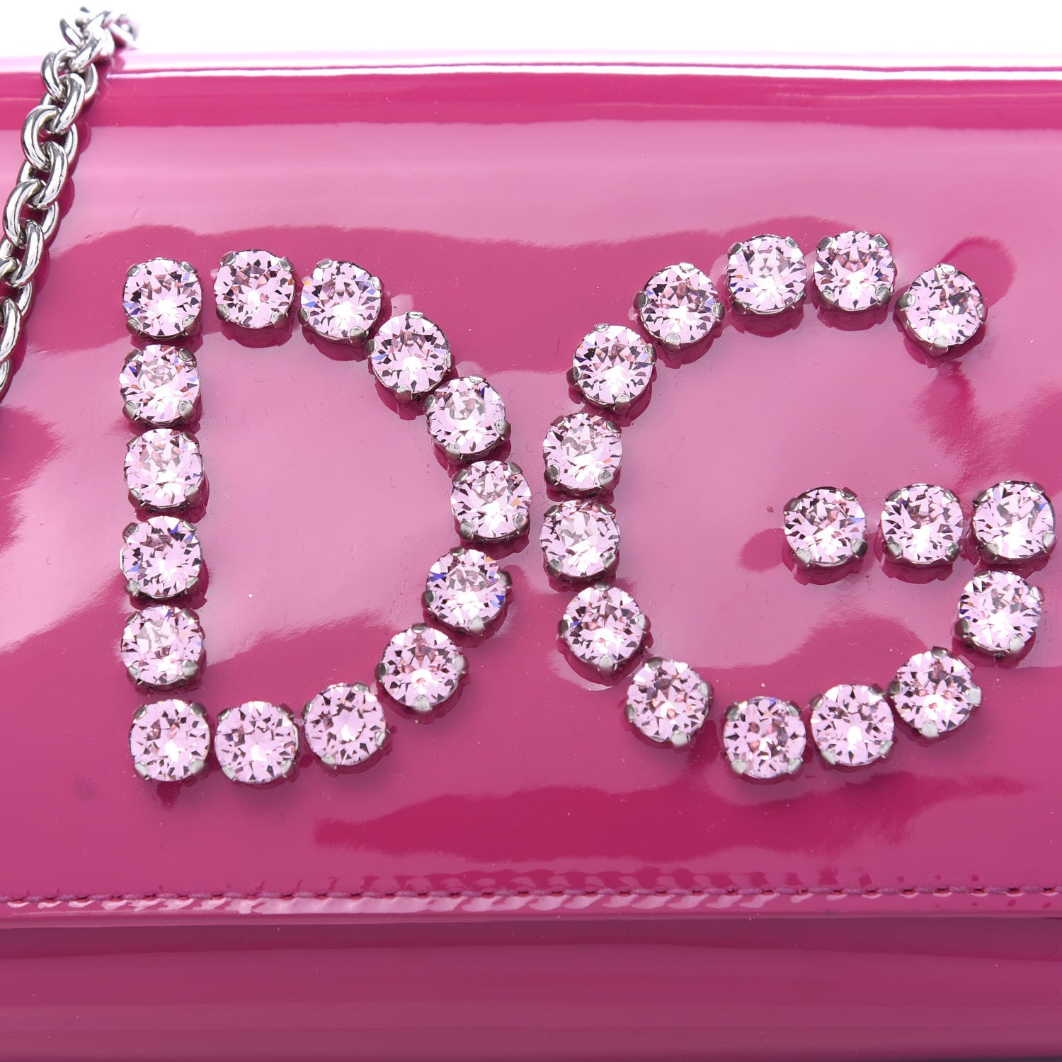 Dolce & Gabbana Patent Crystal DG Girls Crossbody Bag Pink 9 of 9