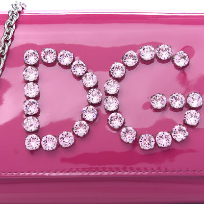 Dolce & Gabbana Patent Crystal DG Girls Crossbody Bag Pink 9 of 9