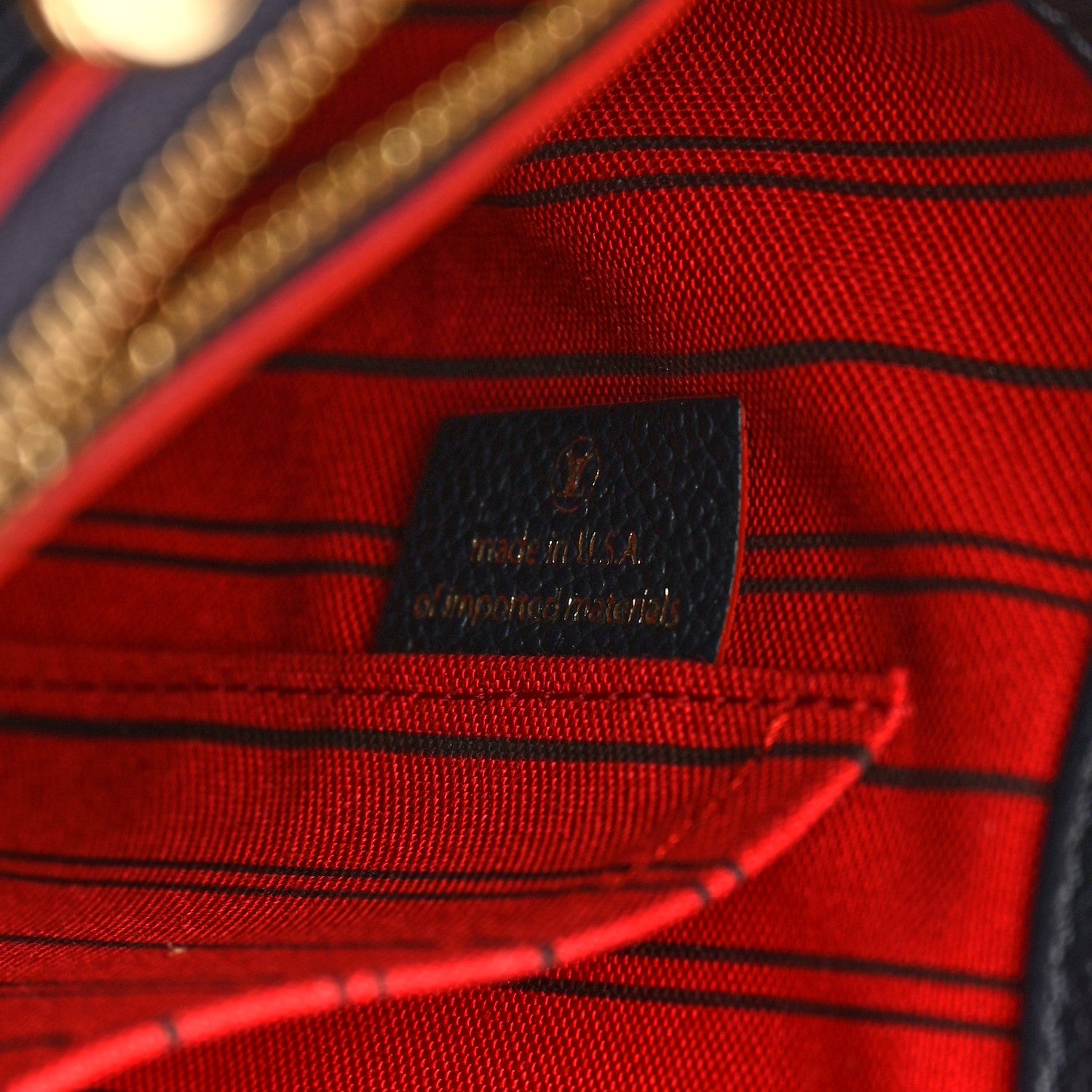 Louis Vuitton Empreinte Montaigne GM Marine Rouge 7 of 15