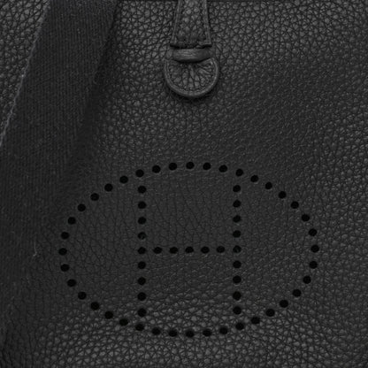 Hermes Taurillon Clemence Evelyne TPM Black 8 of 12