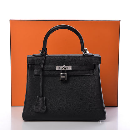 Hermes Togo Kelly Retourne 25 Black 38 of 38