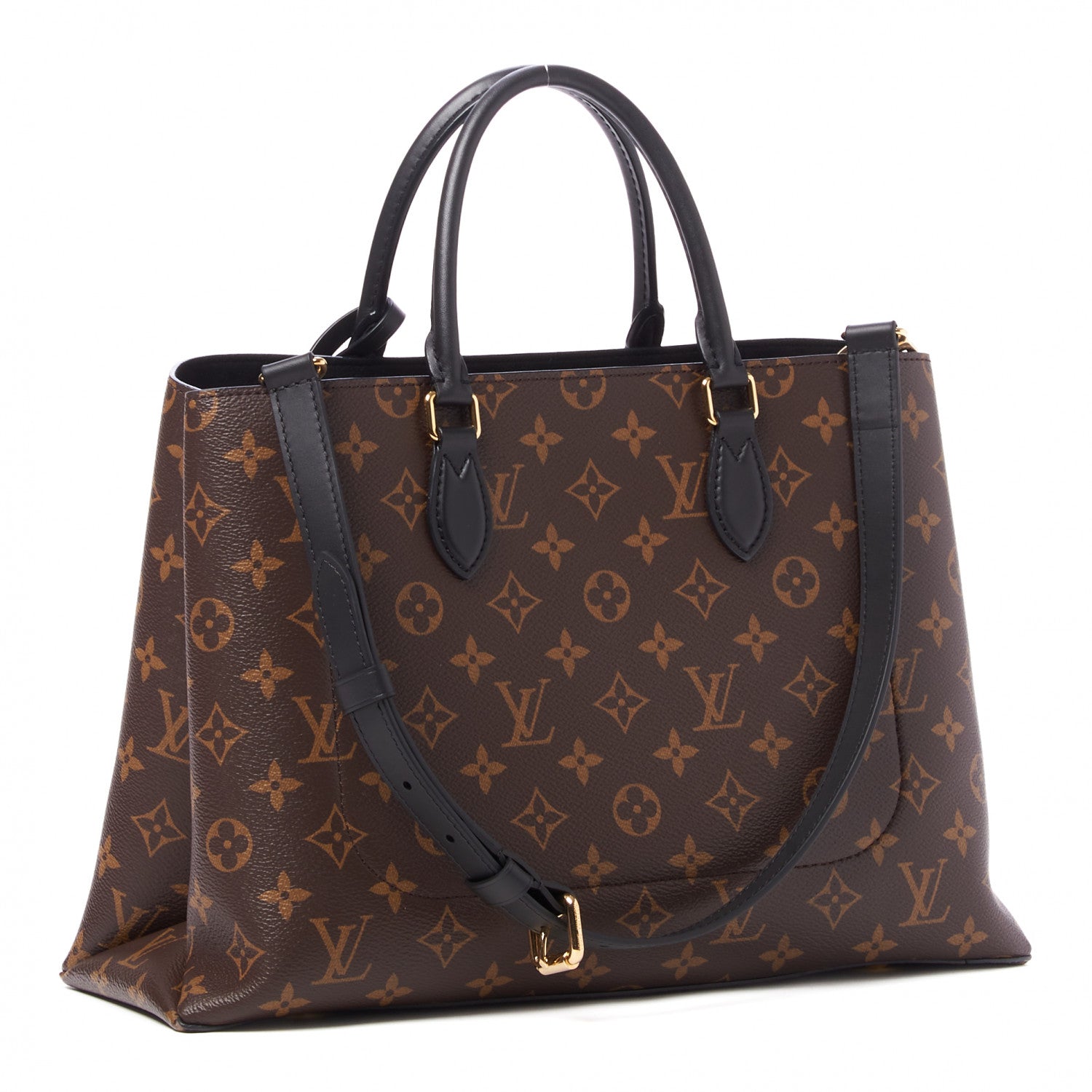 Louis Vuitton Monogram Flower Tote Black 3 of 9