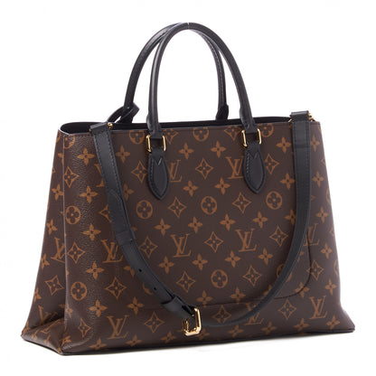 Louis Vuitton Monogram Flower Tote Black 3 of 9