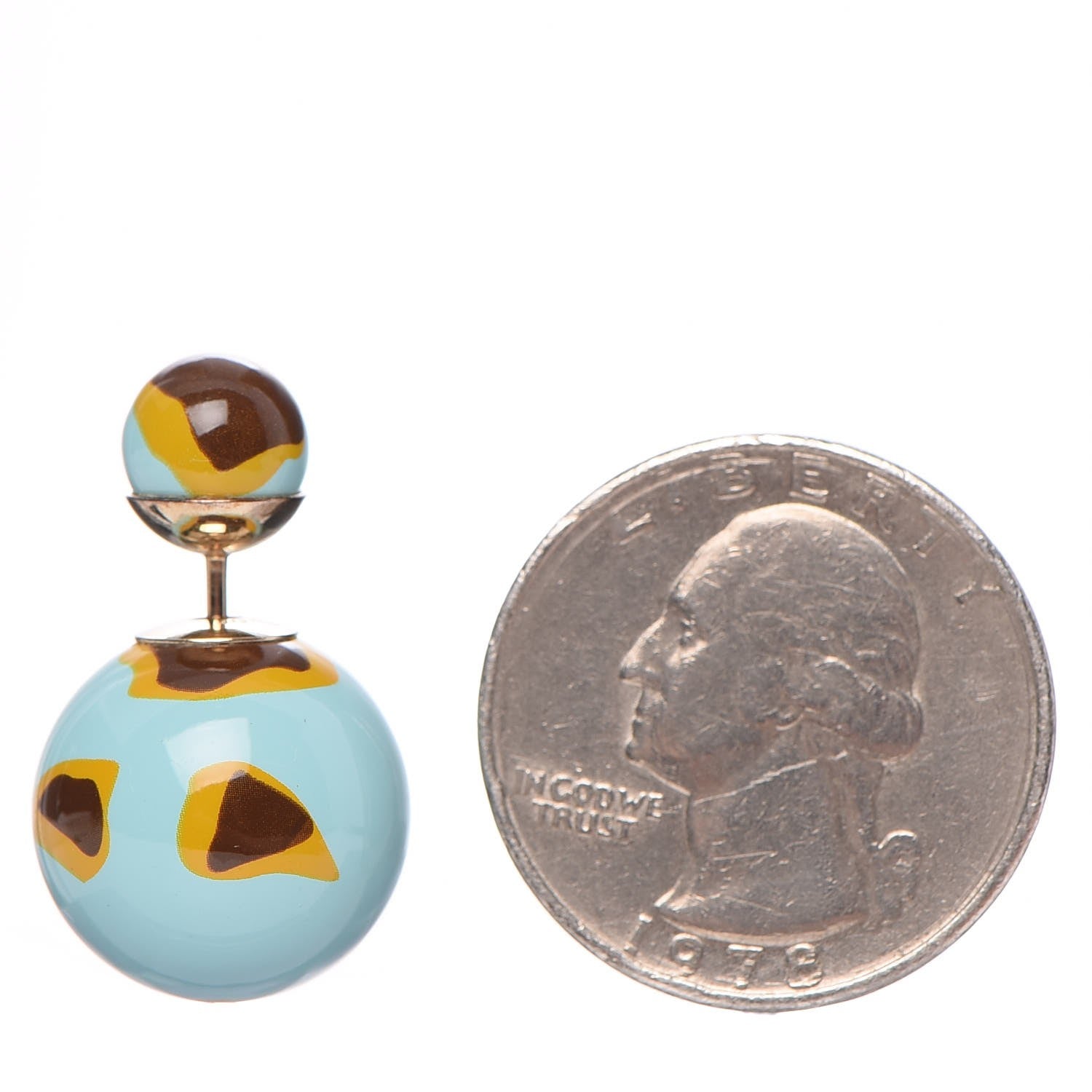 Christian Dior Printed Mise En Dior Tribal Earrings 2 of 4