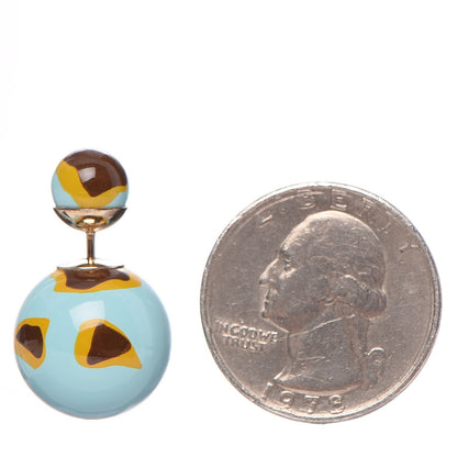Christian Dior Printed Mise En Dior Tribal Earrings 2 of 4