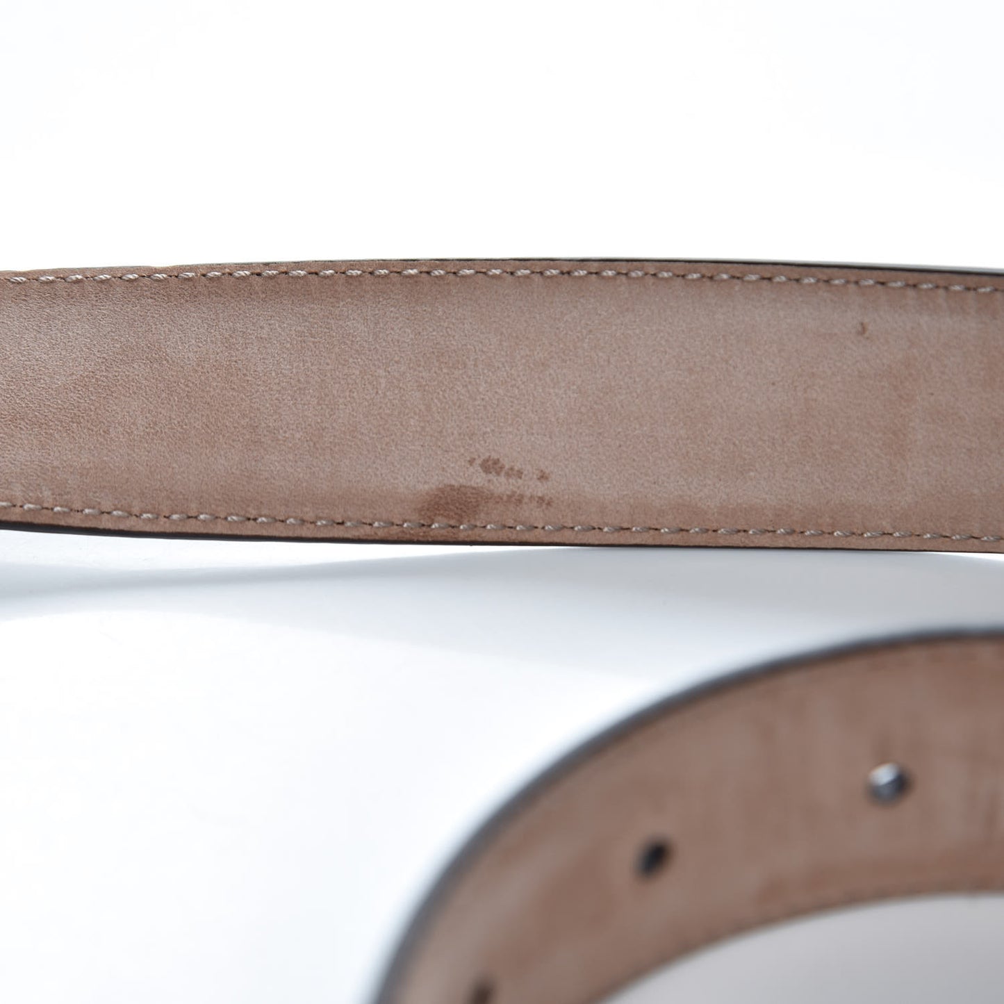 Calfskin Interlocking G Belt 100 40 Dark Brown