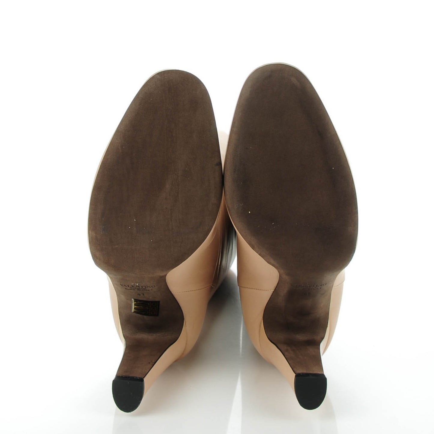 Calfskin Knee High 95mm Boots 41 Nude