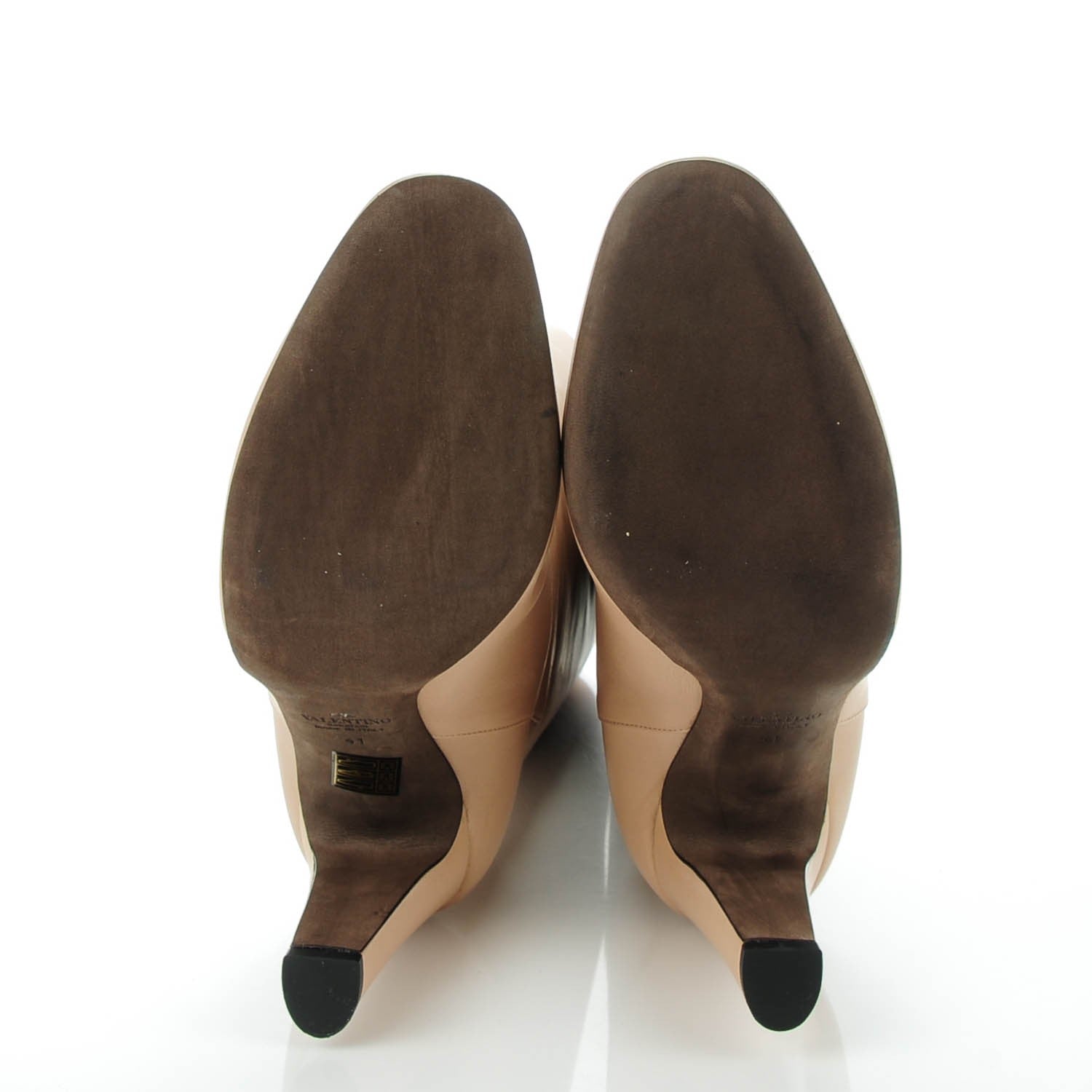 Valentino Garavani Calfskin Knee High 95mm Boots 41 Nude 7 of 10