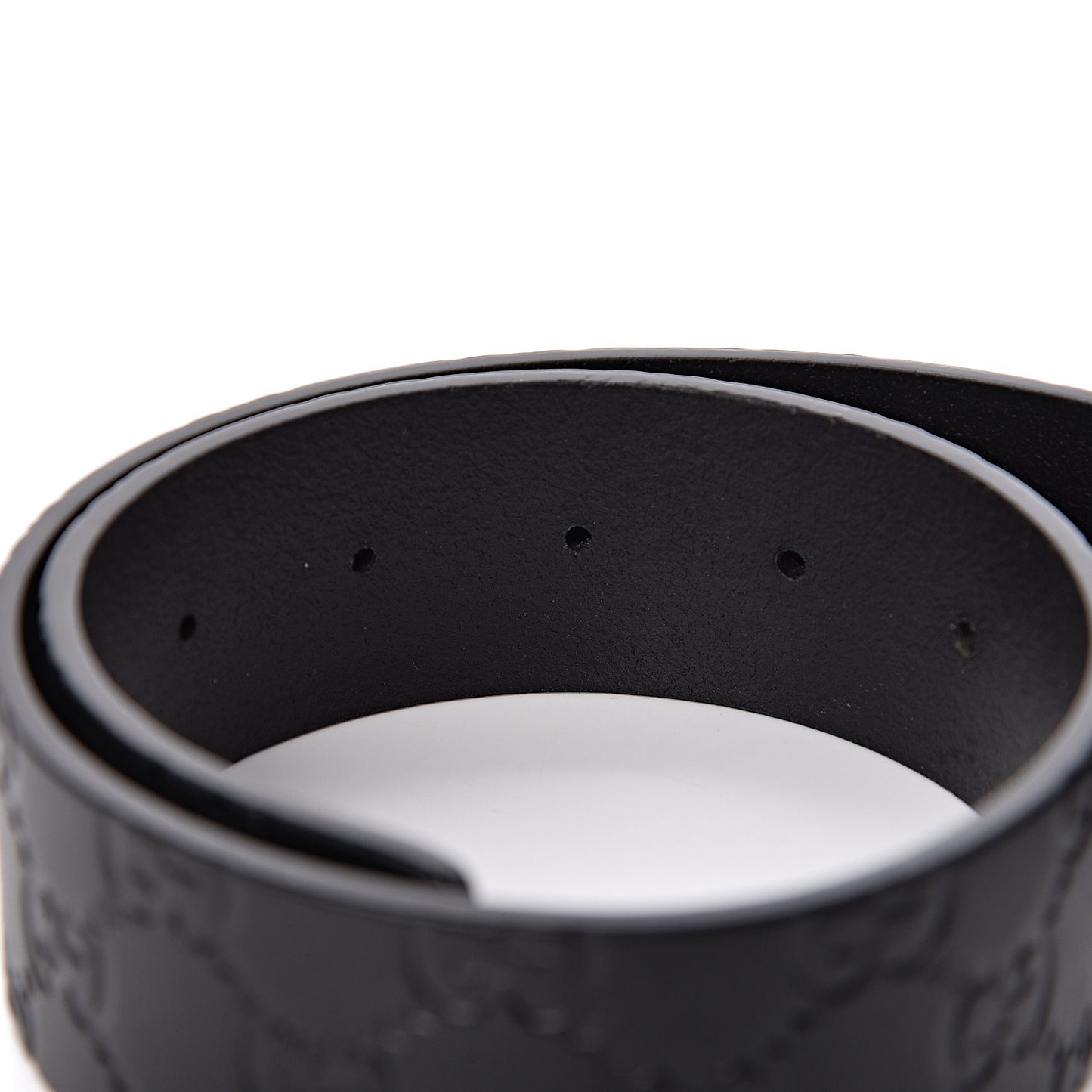 Guccissima Square G Belt 100 40 Black