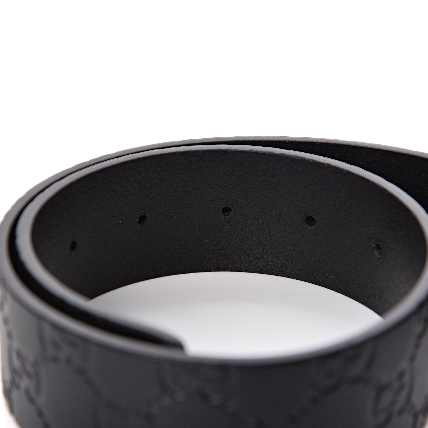 Gucci Guccissima Square G Belt 100 40 Black 6 of 10