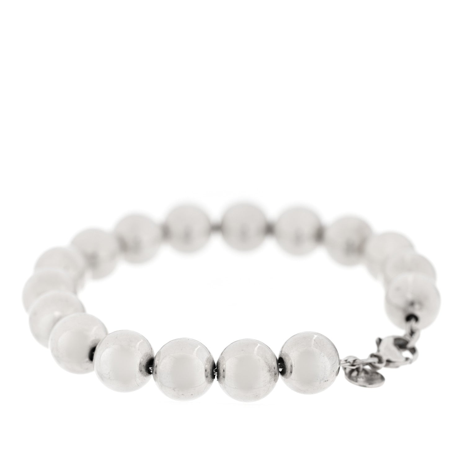 Tiffany Sterling Silver 10mm HardWear Ball Bracelet 2 of 3