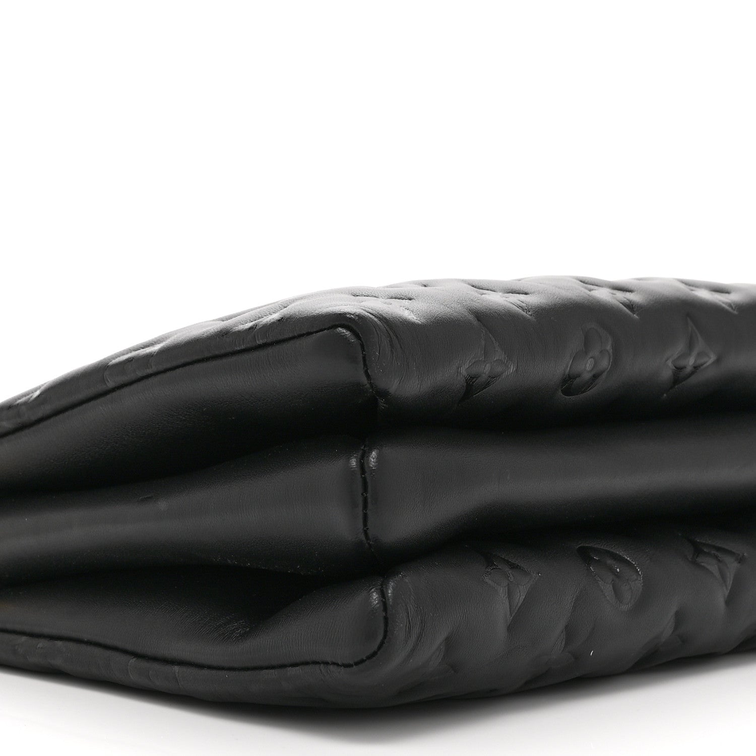 Louis Vuitton Lambskin Embossed Monogram Coussin PM Black 8 of 9