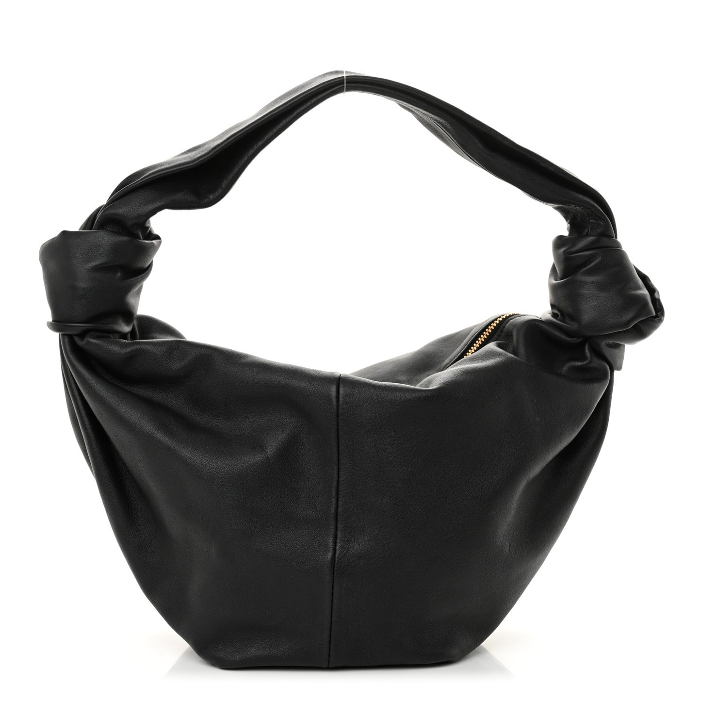 Calfskin Teen Double Knot Hobo Black