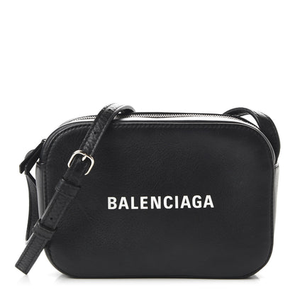Balenciaga Calfskin Logo XS Everyday Camera Bag Black 1 of 9