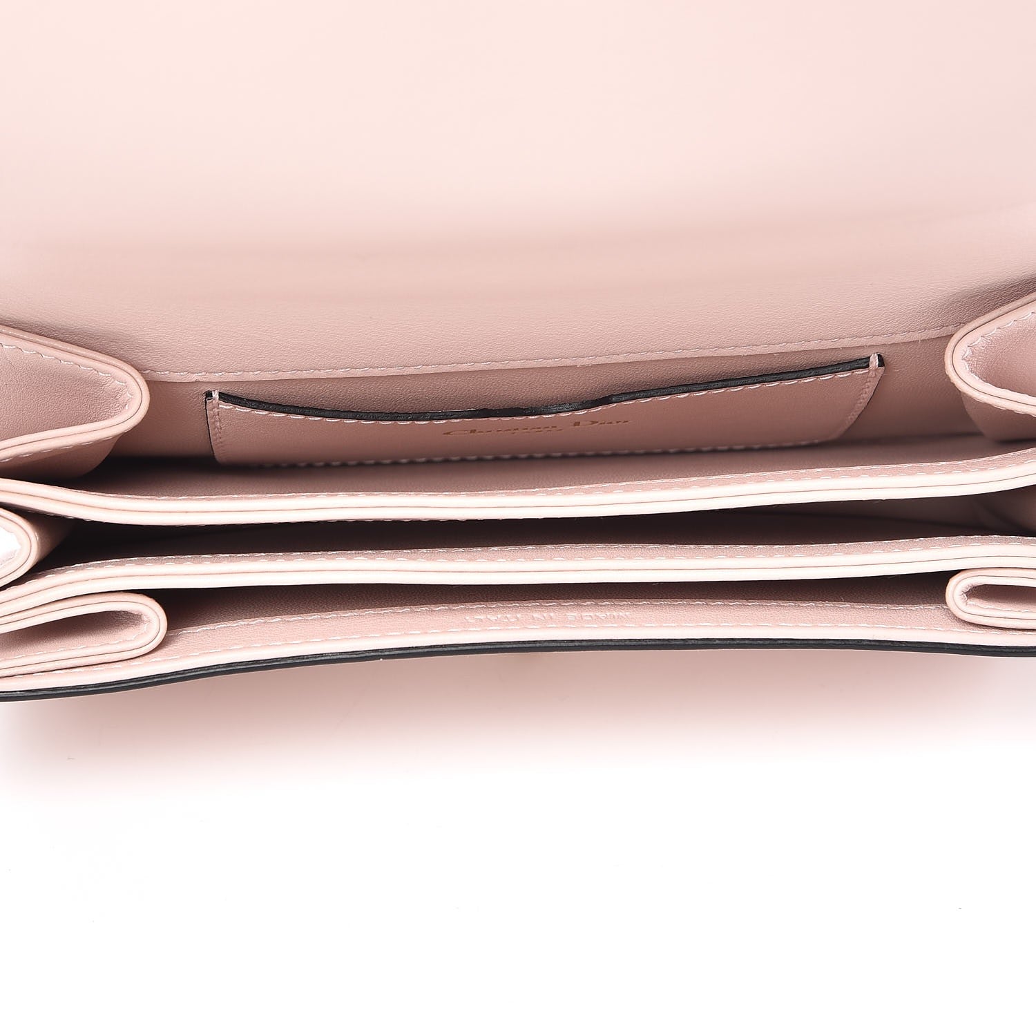 Christian Dior Calfskin Bee Pouch Pink 5 of 7