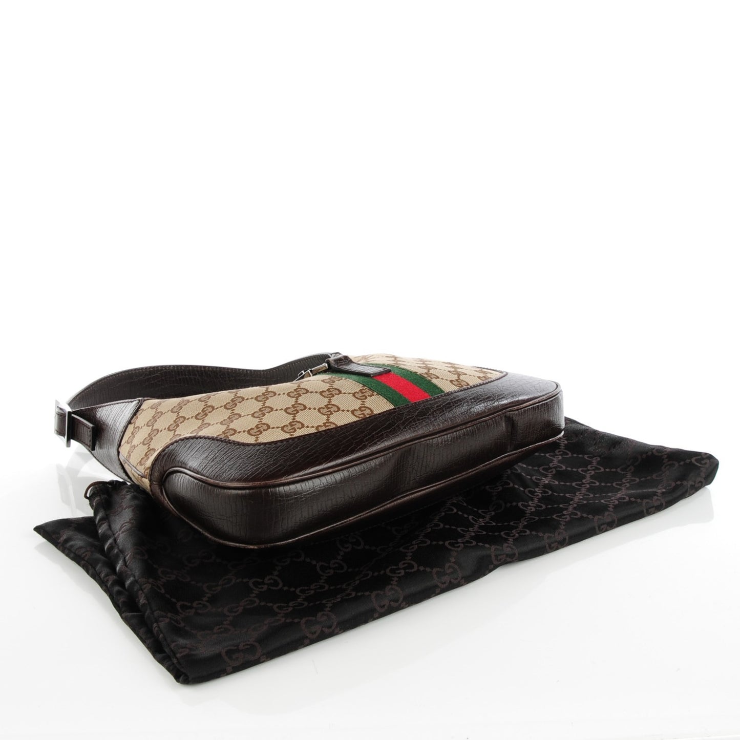 Monogram Web Jackie O Hobo Dark Brown