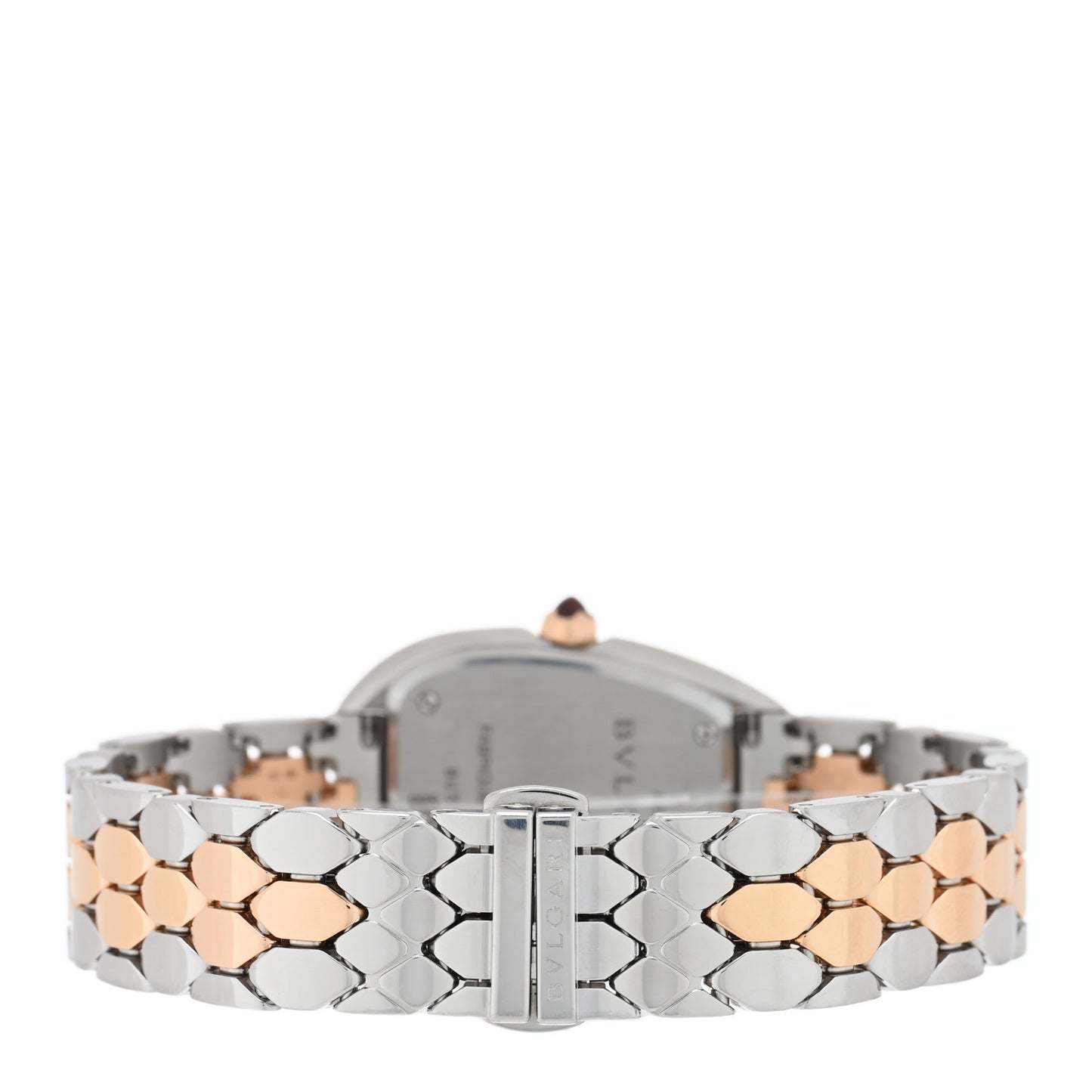 Stainless Steel 18K Rose Gold 33mm Serpenti Seduttori Quartz Watch